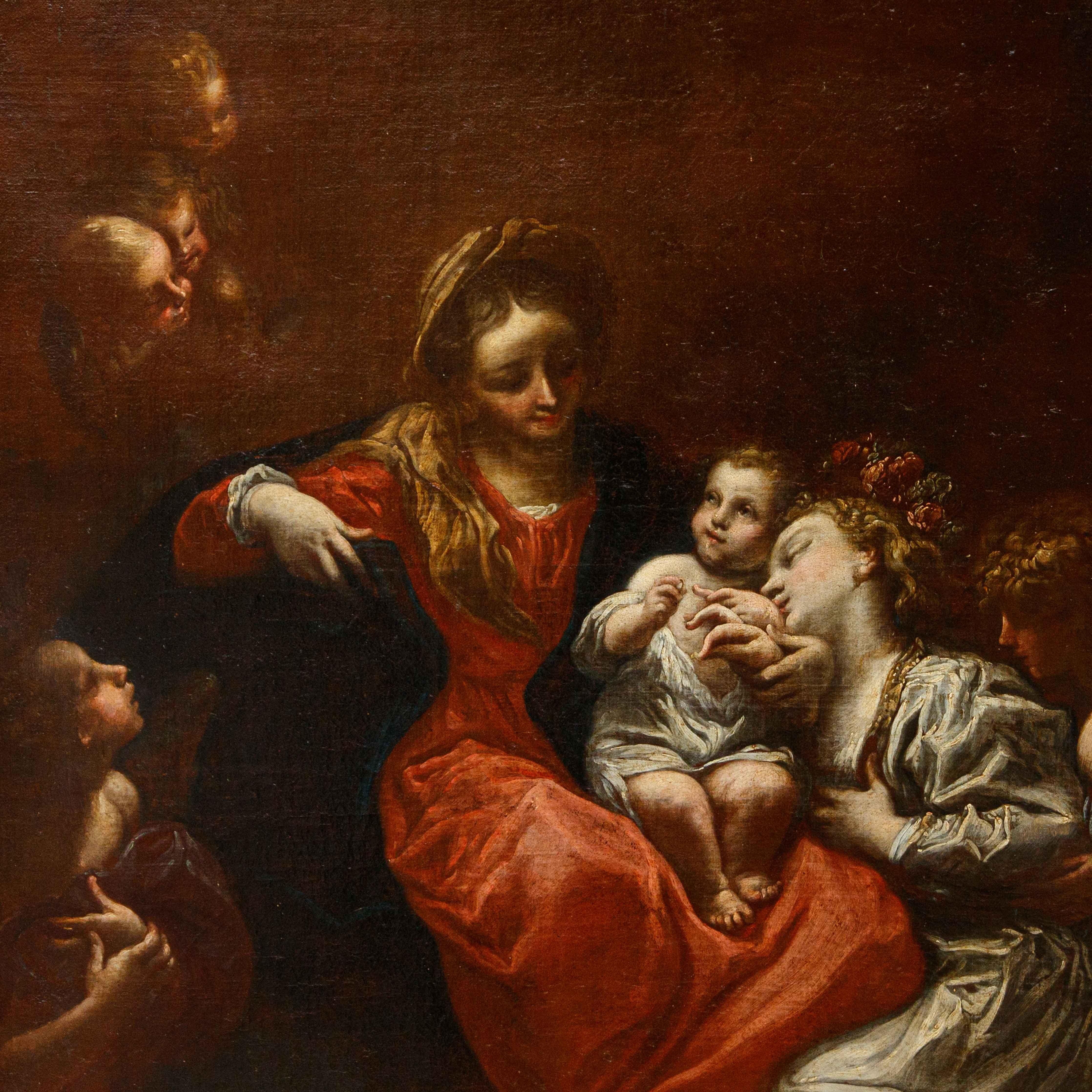 Por Livio Mehus, Matrimonio místico de Santa Catalina de Alejandría 1