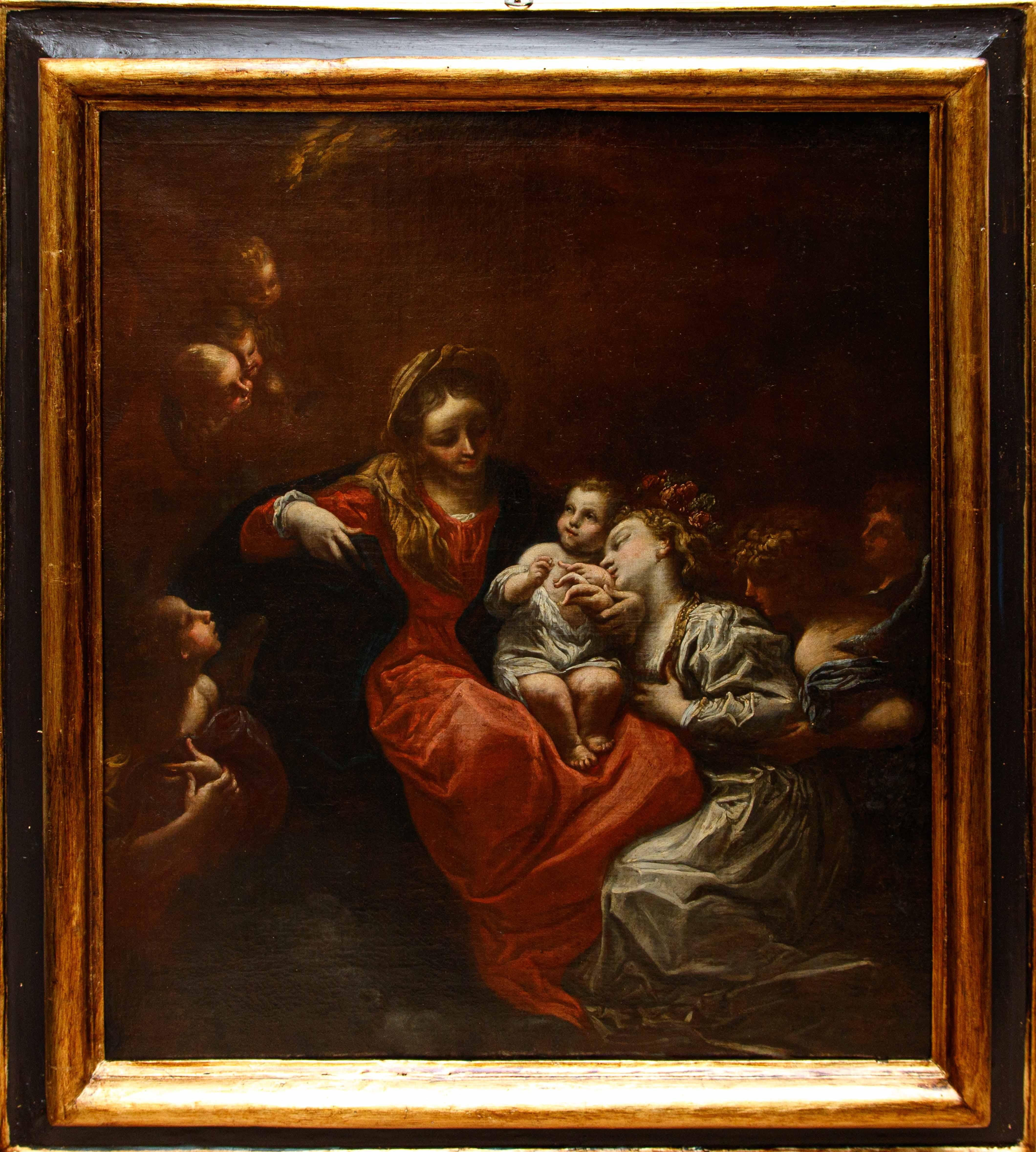 Livio Mehus (1630 - 1691)

El matrimonio místico de Santa Catalina

Óleo sobre lienzo, 105 x 86 cm

Enmarcado, 125 x 108 cm

Bibliografía:

Sandro Bellesi, Pittura e scultura a Firenze (secoli XVI-XIX), Edizioni Polistampa, p. 95, fig. 5;

Marco