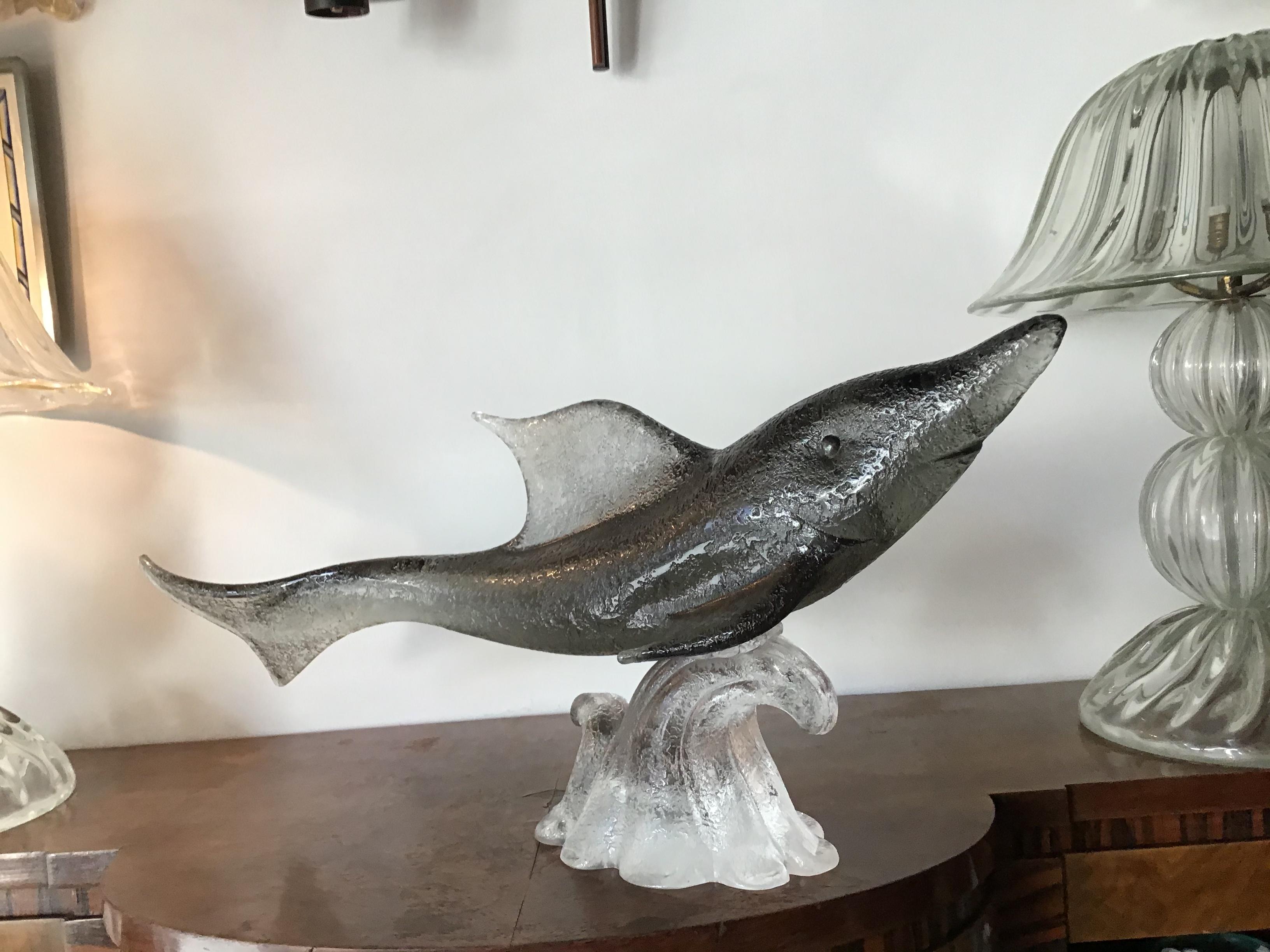 Other Livio Seguso “Dolphin” Murano Glass, 1955, Italy For Sale