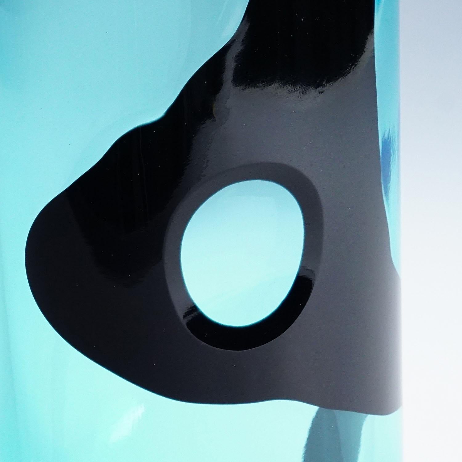 Livio Seguso for Seguso Vetri D'Arte Vase, Murano 1980s In Good Condition For Sale In Berghuelen, DE