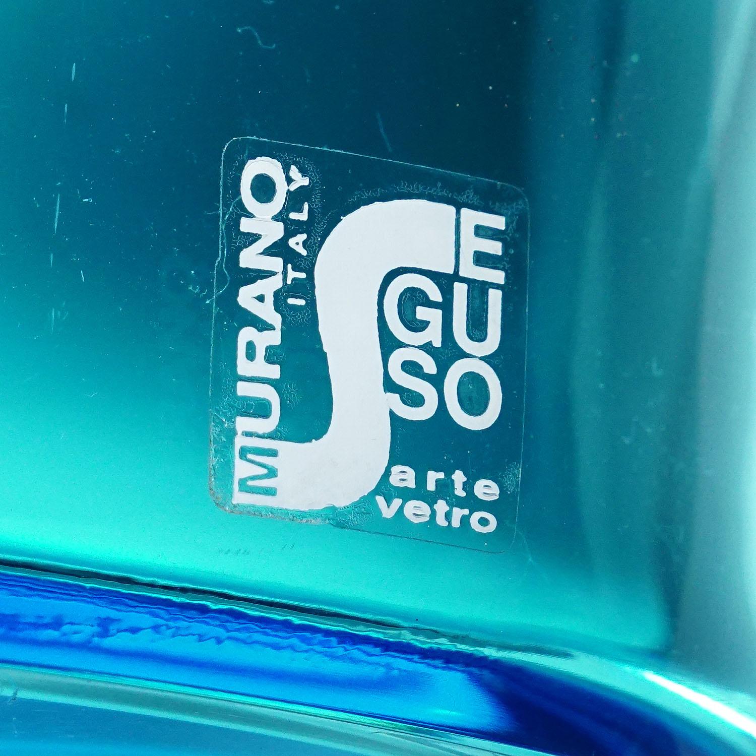 Late 20th Century Livio Seguso for Seguso Vetri D'Arte Vase, Murano 1980s For Sale