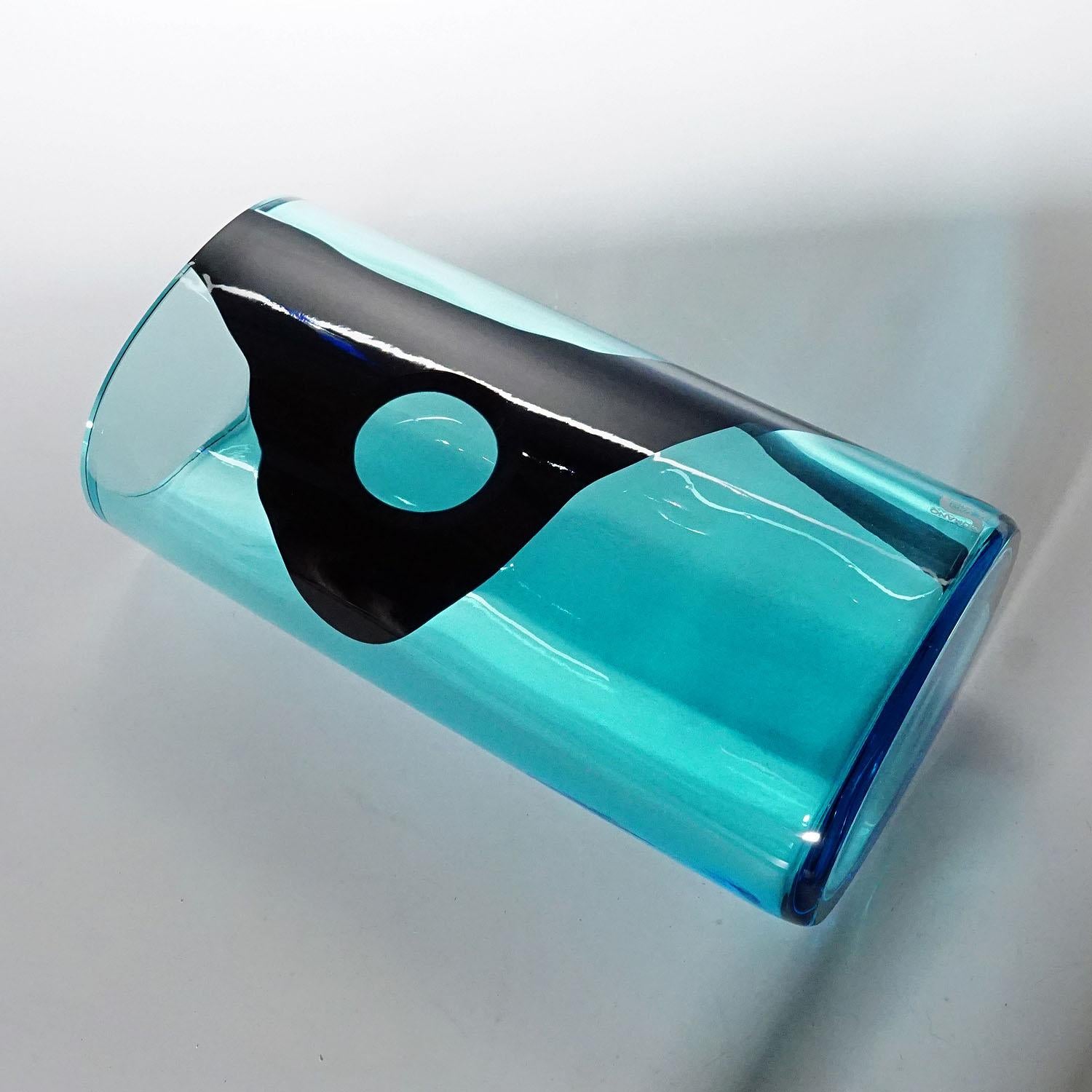 Art Glass Livio Seguso for Seguso Vetri D'Arte Vase, Murano 1980s For Sale