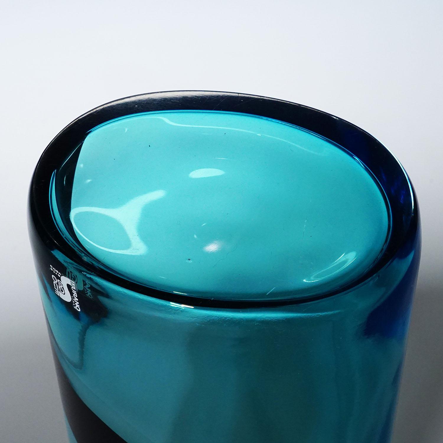 Livio Seguso for Seguso Vetri D'Arte Vase, Murano 1980s For Sale 1