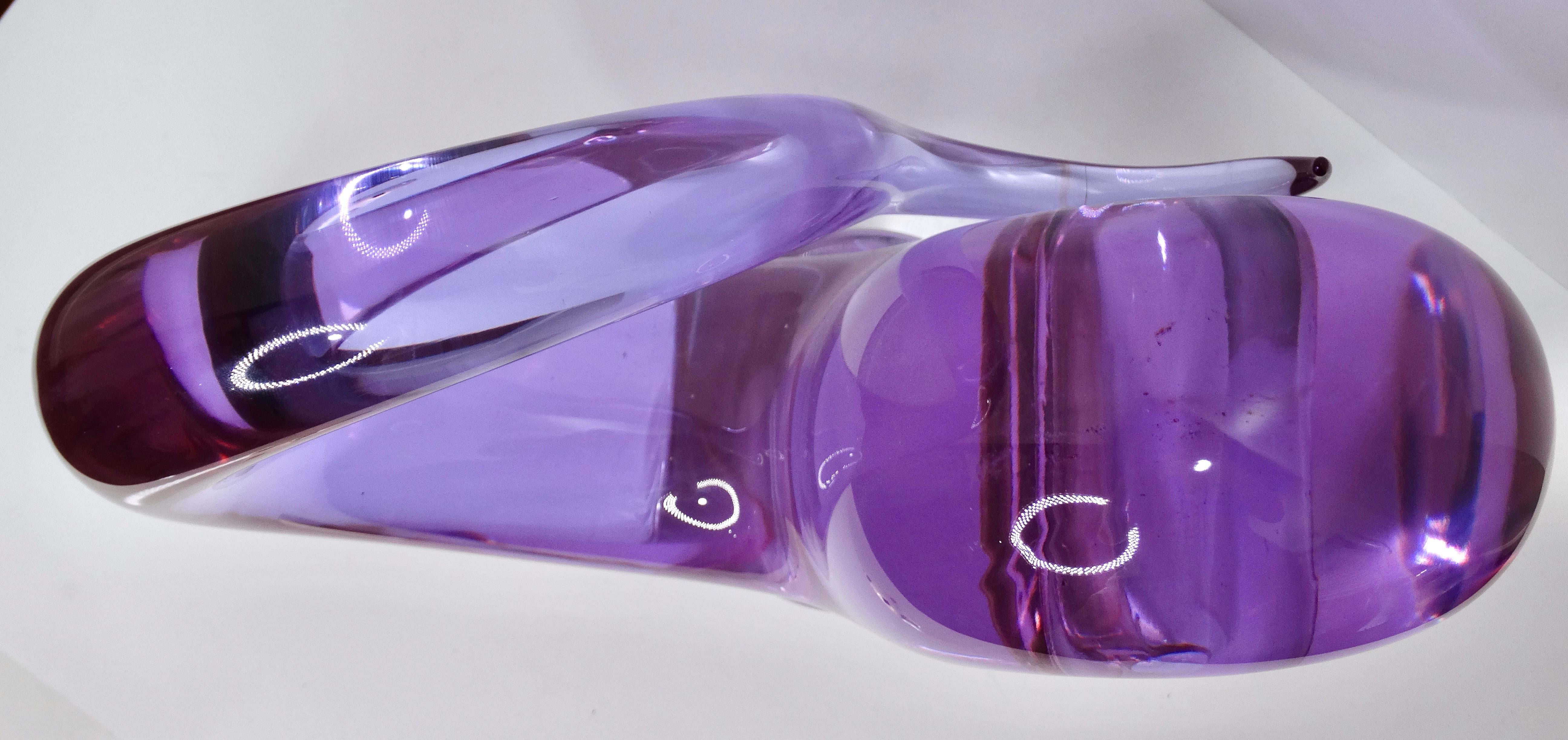 Livio Seguso LoopShaped Glass Sculpture For Sale at 1stDibs