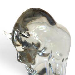 Livio Seguso Murano Bull Glass Sculpture, 1970