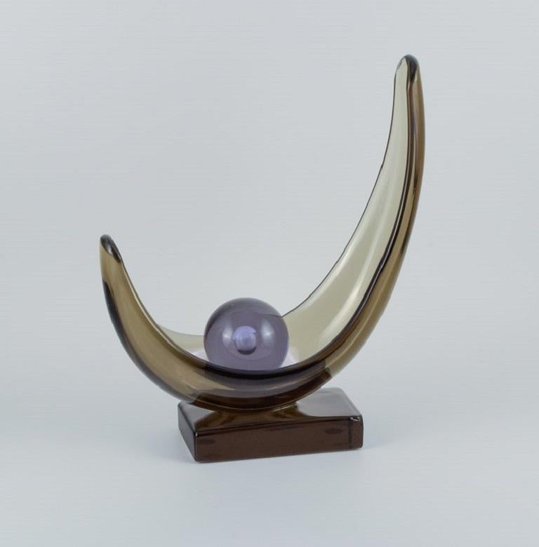 Moderne Livio Seguso, Murano. Colossale et impressionnante sculpture en verre d'art. en vente