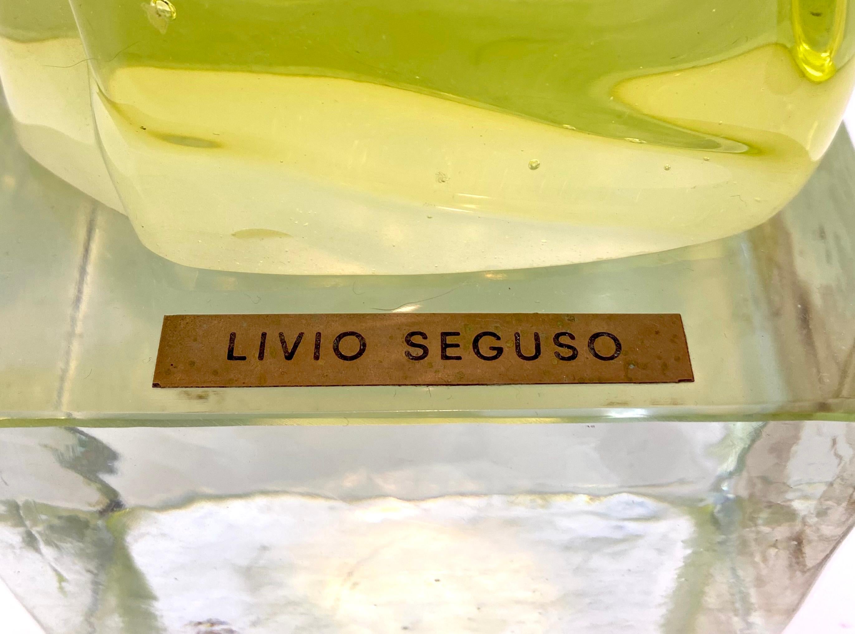 Fin du 20e siècle Livio Seguso Sculpture en verre Murano en vente