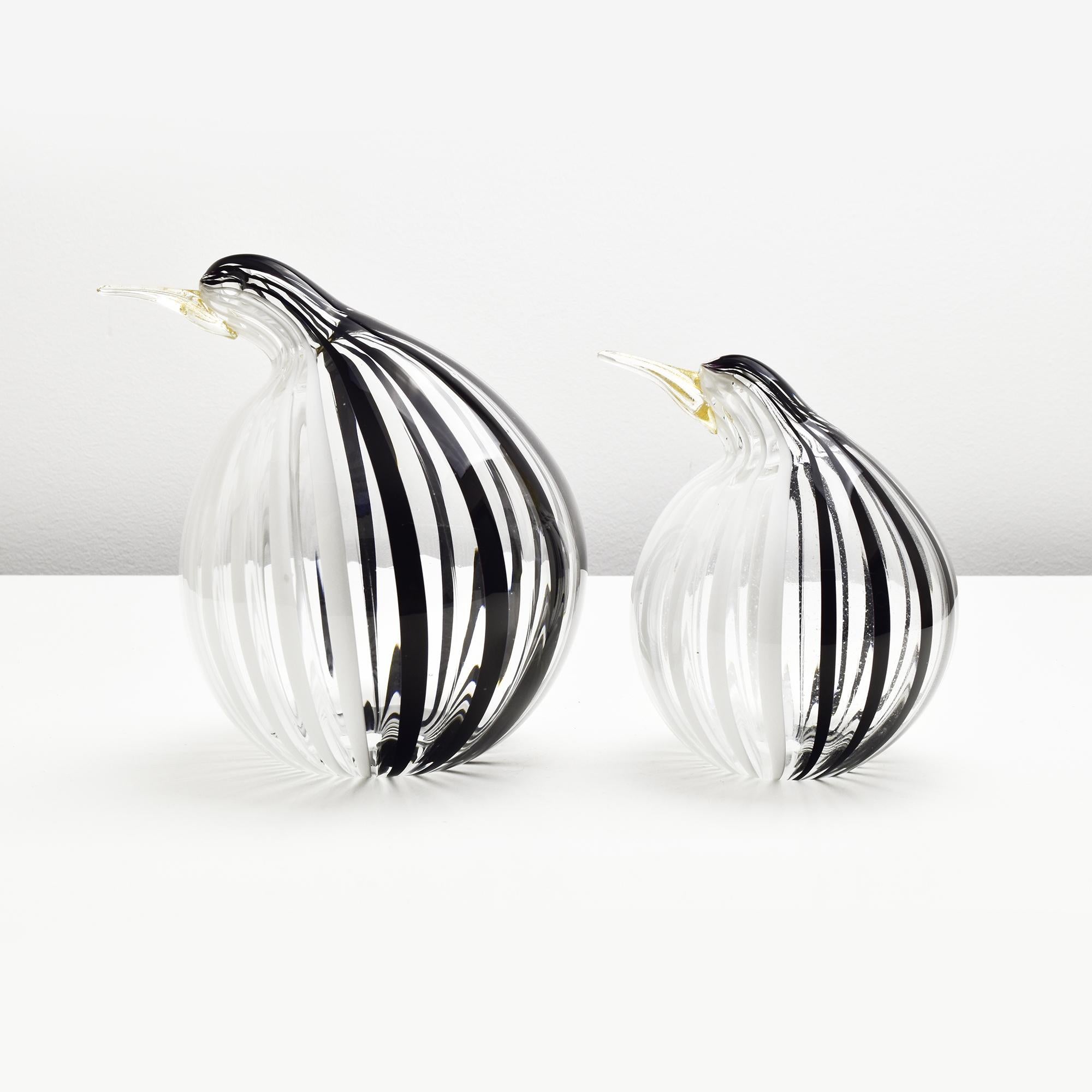 Livio Seguso Penguin Group Seguso Vetri d'Arte Murano Elegante Glasskulpturen (Italienisch) im Angebot