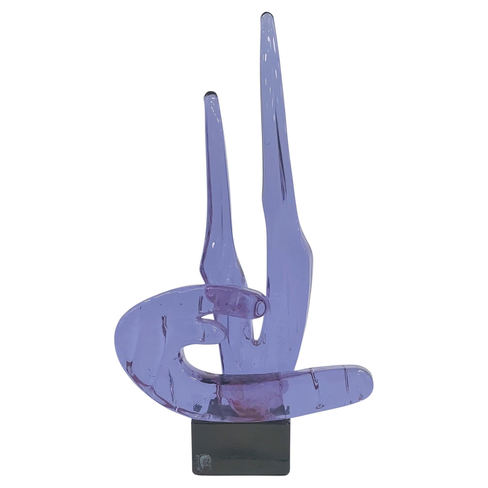 Livio Seguso sculpture in Murano glass circa 1970