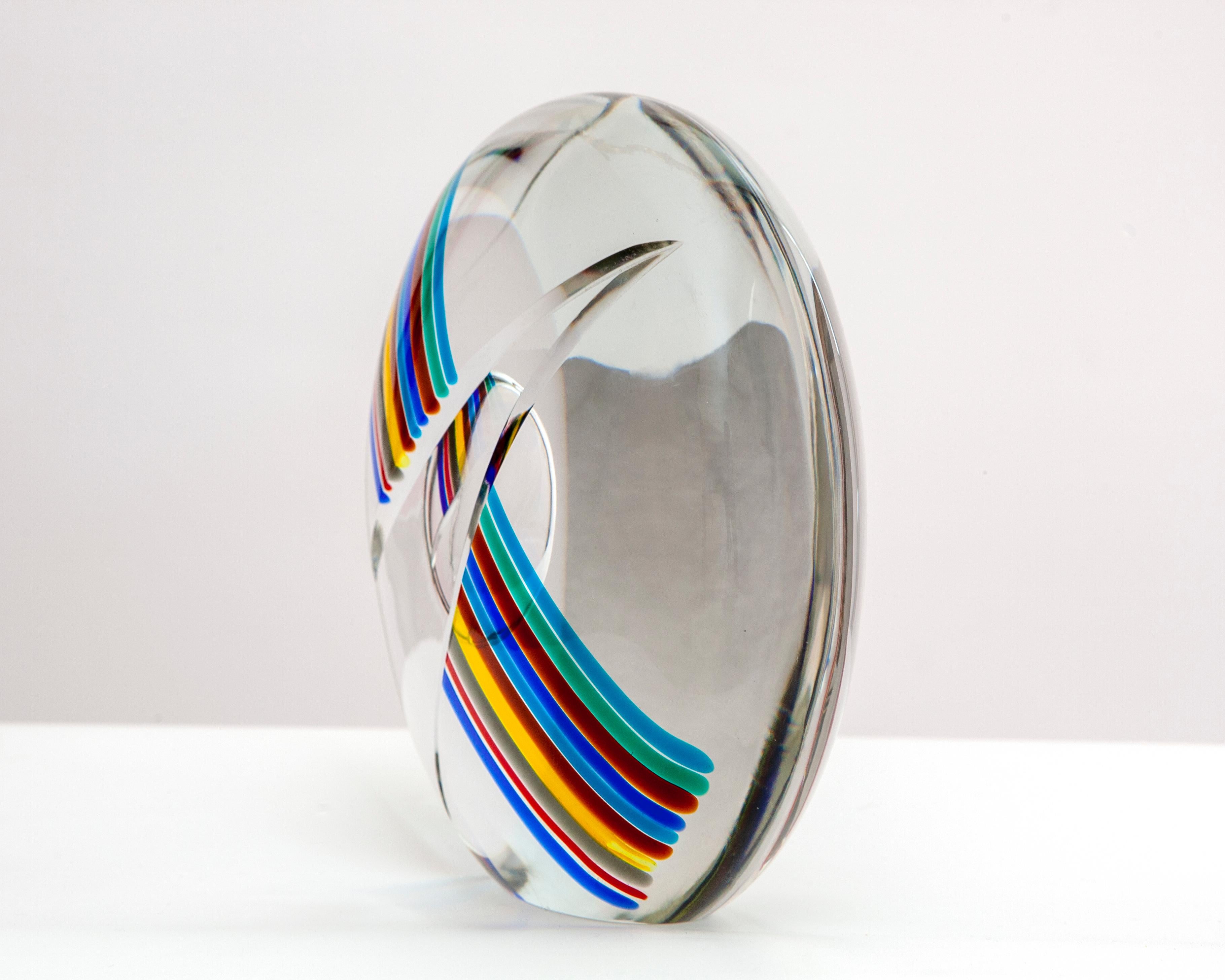 Verre de Murano Livio Seguso, Sphère, sculpture en verre, Studio Seguso Arte Vetro, c. 1980 en vente