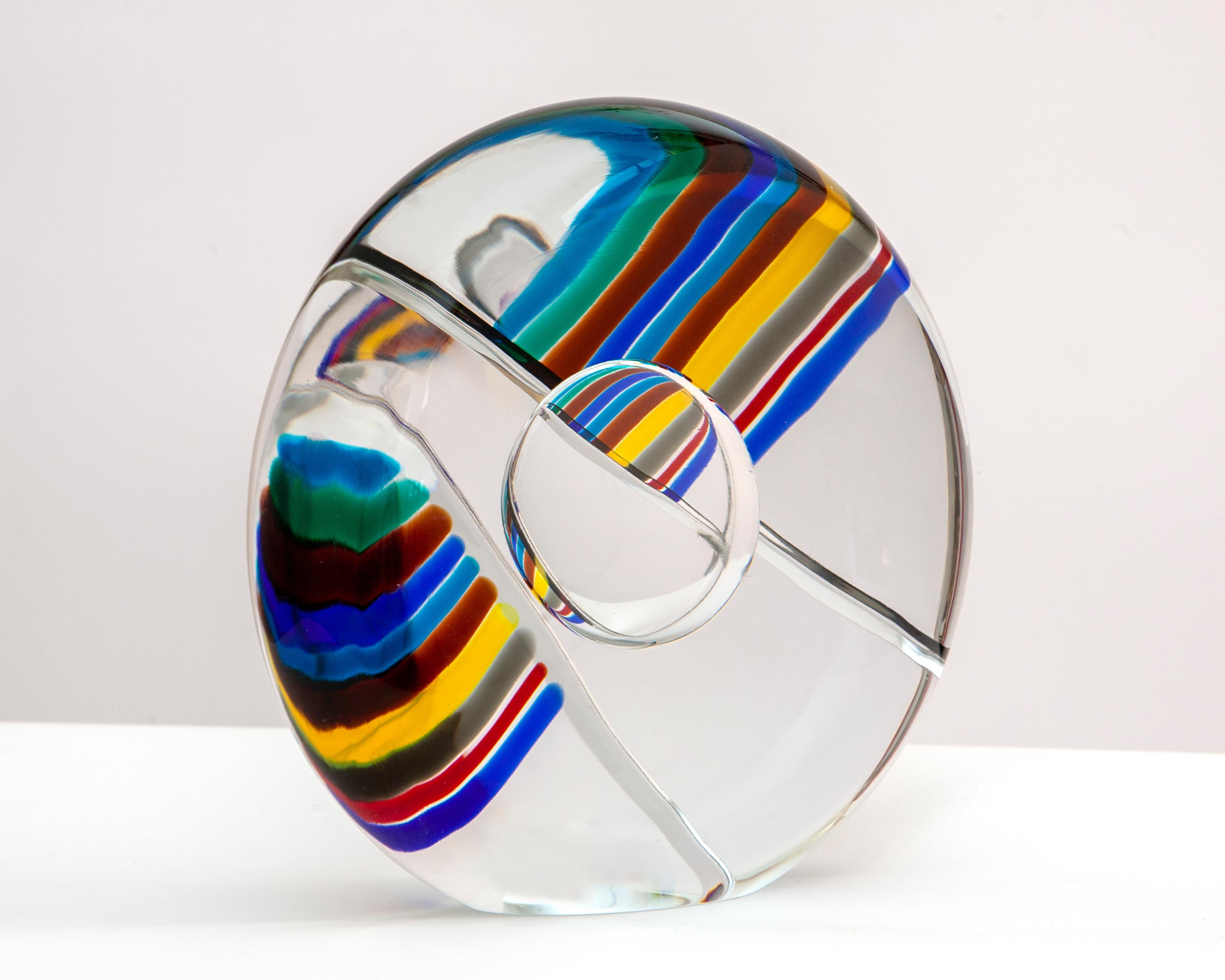Livio Seguso, Sphère, sculpture en verre, Studio Seguso Arte Vetro, c. 1980 en vente 3