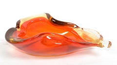 Livio Seguso Style Véritable Vénitien Murano Italie Verre d'Art Décoratif Poire