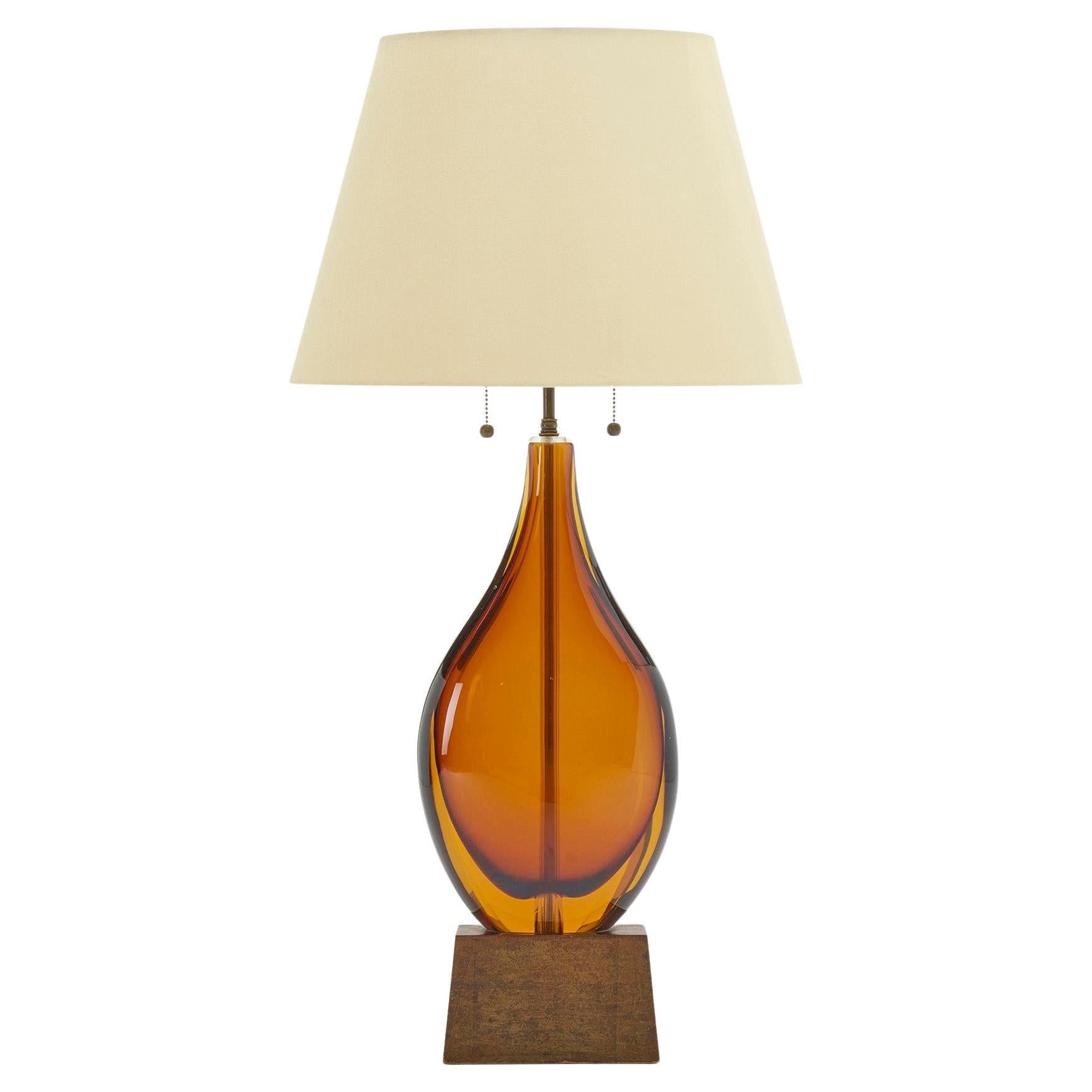 Livio Seguso Table Lamp For Sale