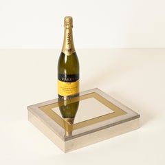 Liwan's Rome Large Italian Decorative Box in Brass & Stainless Steel, 1970s