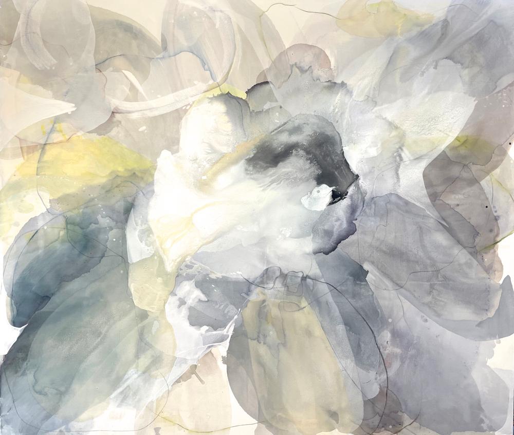 Abstract Painting de Liz Barber - First Petals 3