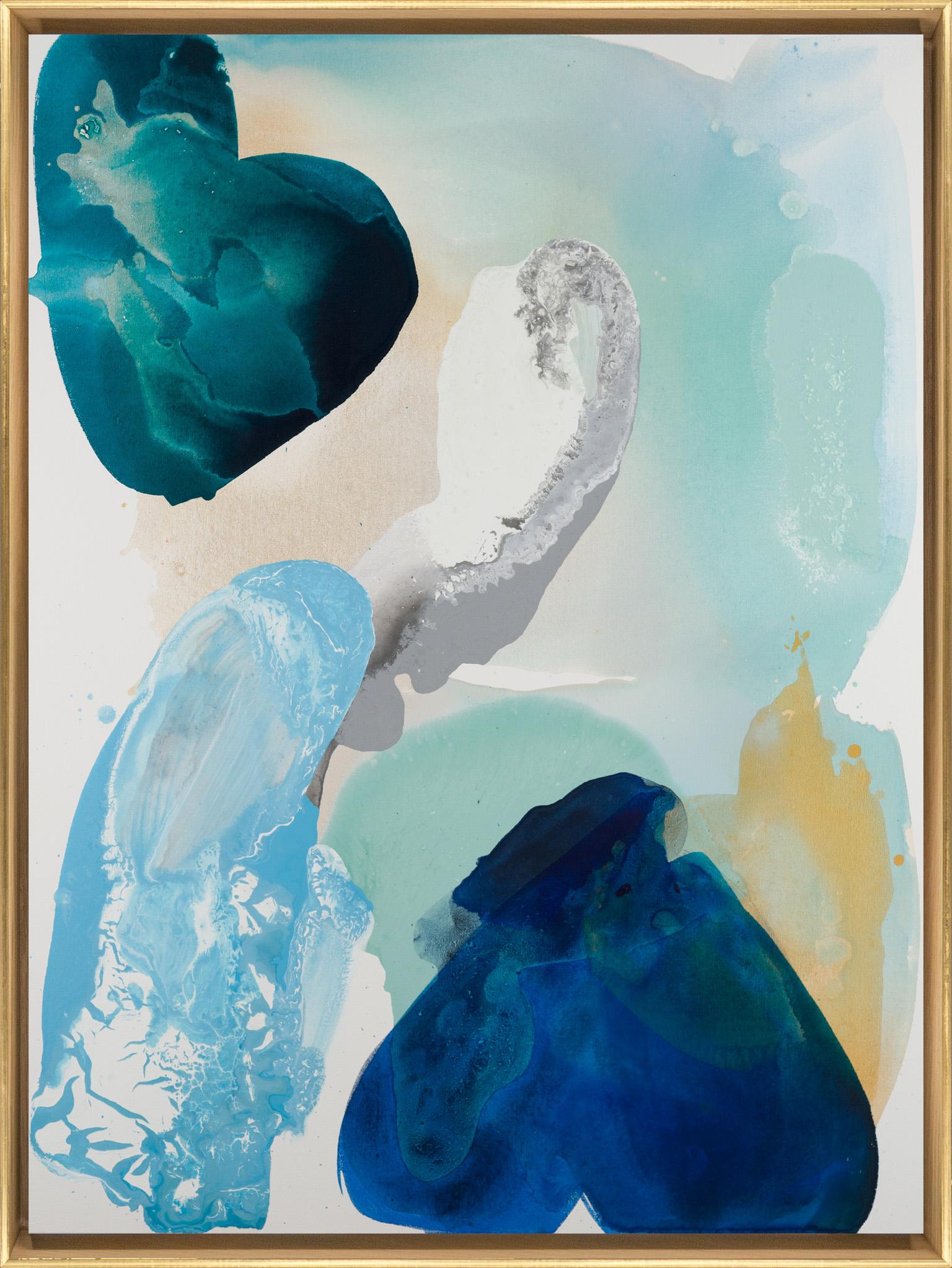 Liz Barber Leventhal Abstract Painting - Water Petals 15