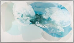 "Wave Break 2" Blue Abstract with Great Motion and Water Like Feel