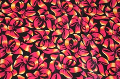 Liz Claiborne Wonderfully Festive Fuchsia & Schwarz ""Bundle of Bows" Seidenschal