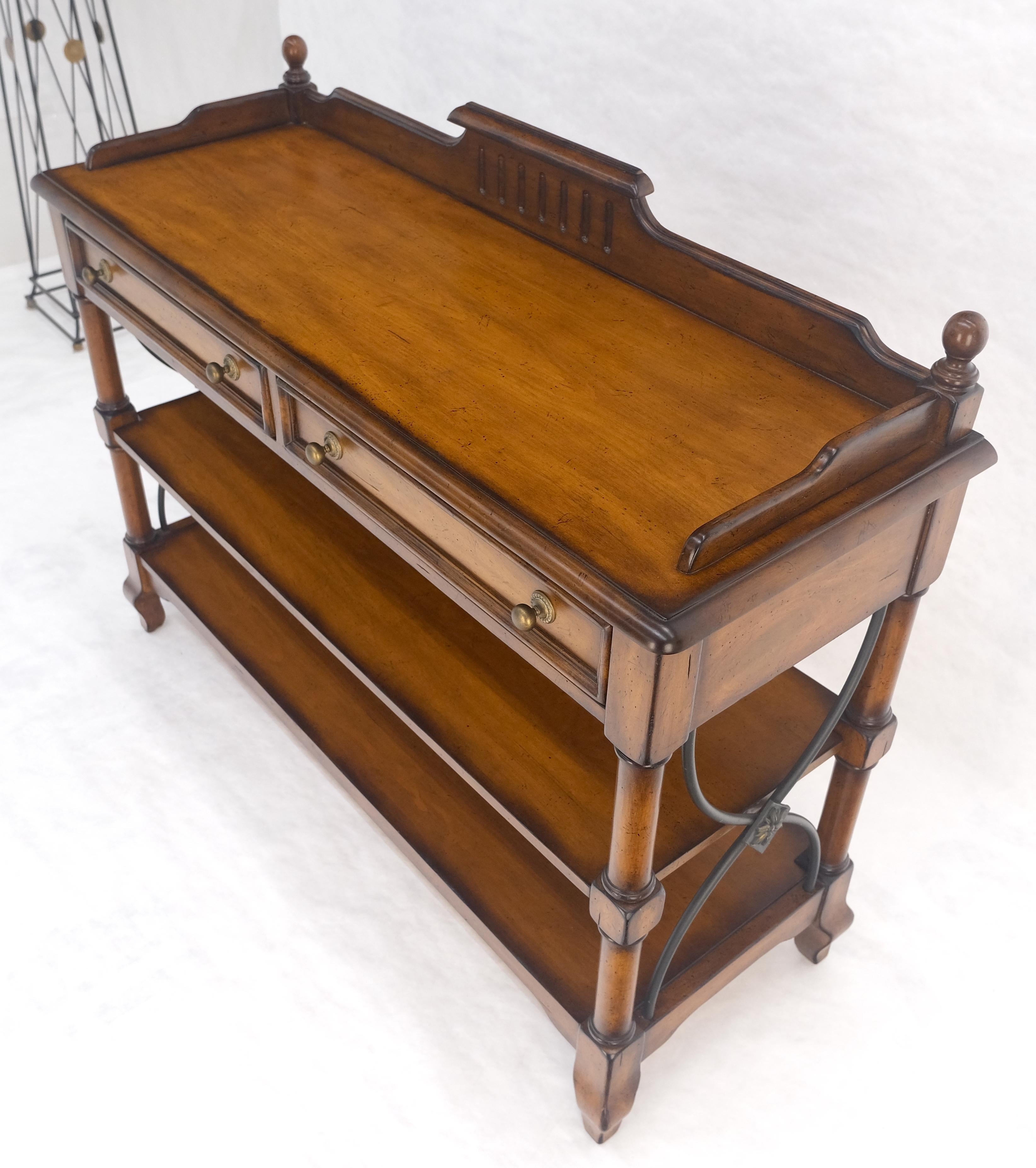 Liz Coloni spagnola 2 cassetti 3 livelli credenza in legno di frutta server MINT in vendita 8