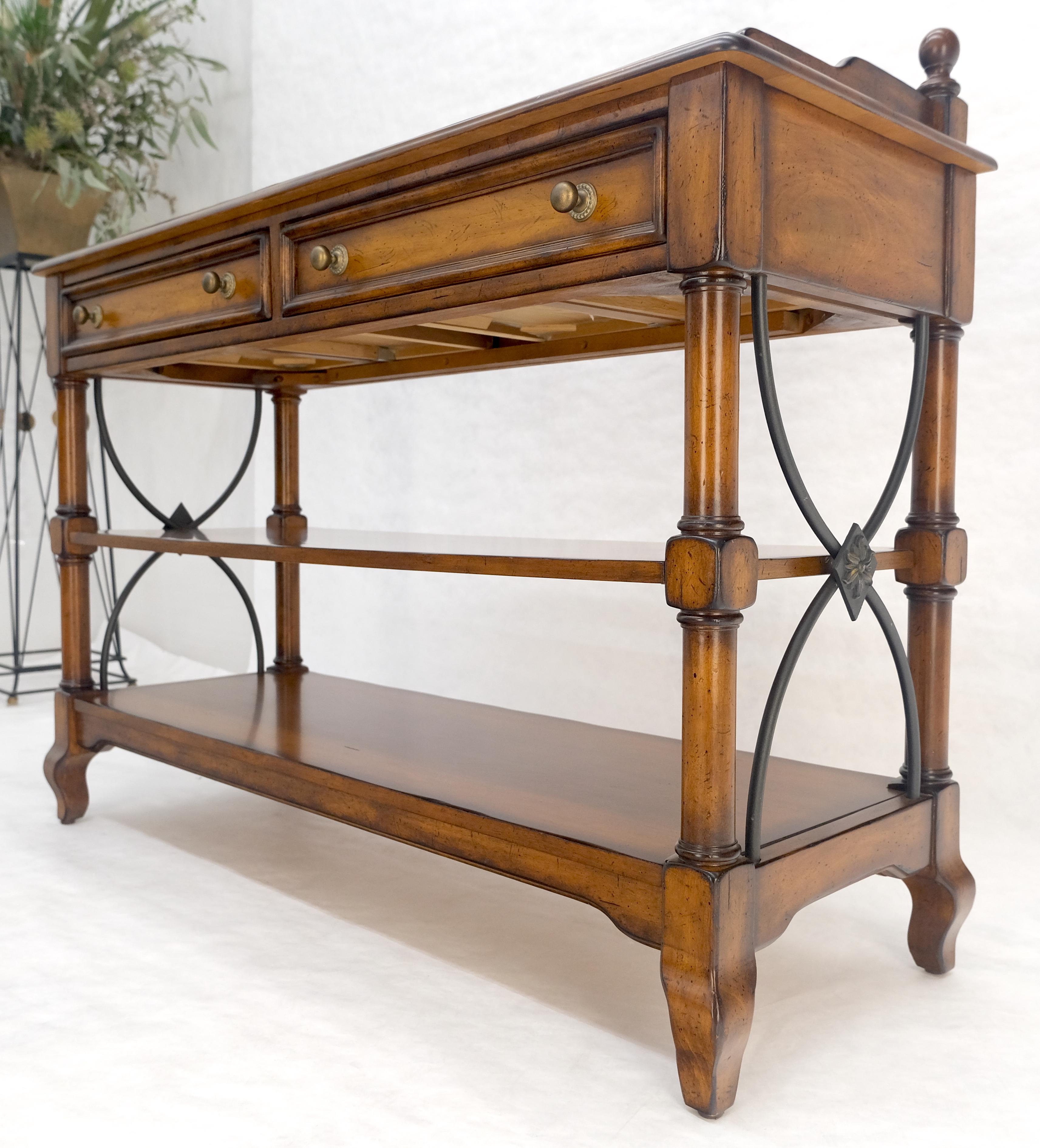 Liz Coloni spagnola 2 cassetti 3 livelli credenza in legno di frutta server MINT in vendita 9