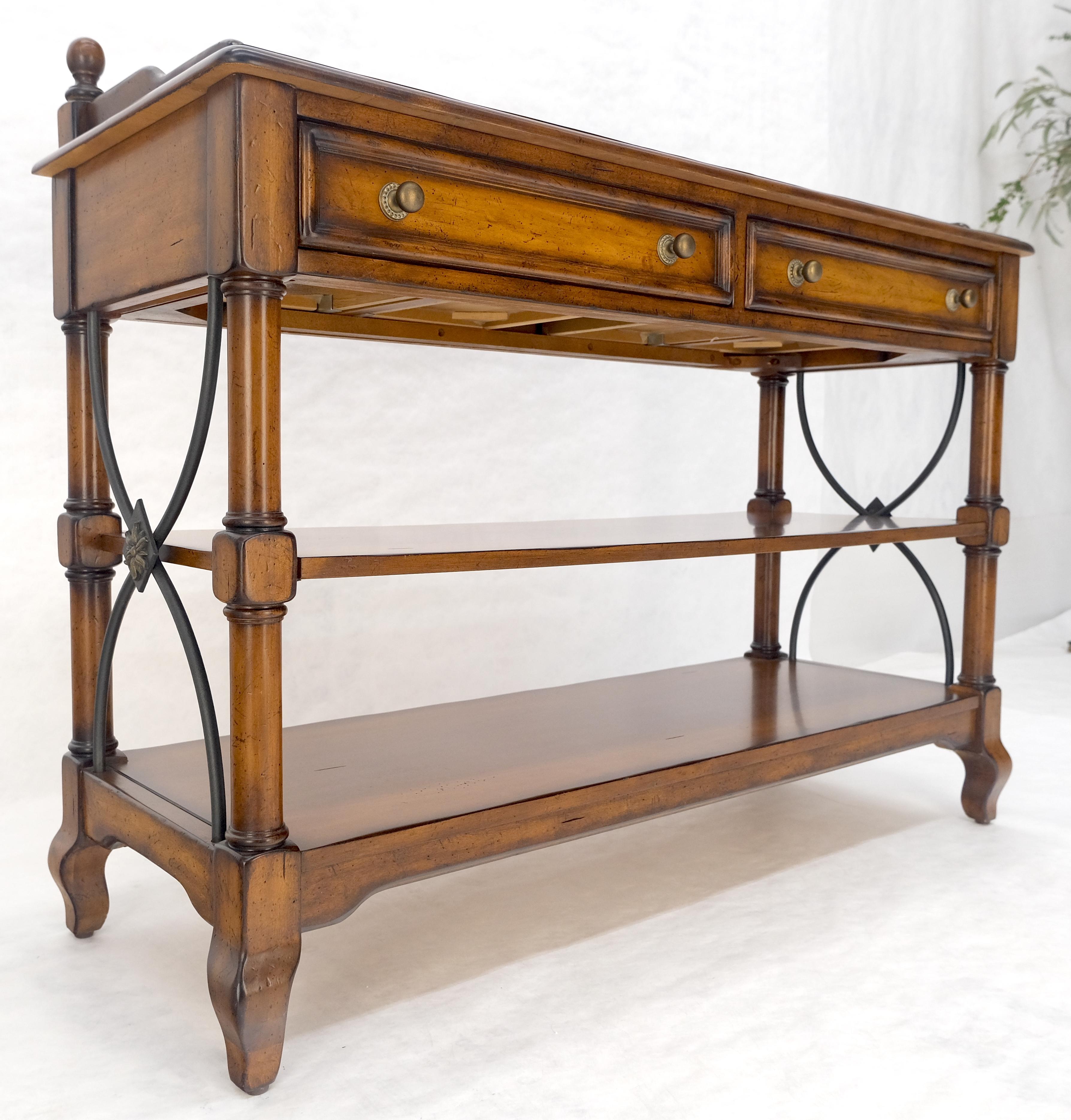 Liz Coloni spagnola 2 cassetti 3 livelli credenza in legno di frutta server MINT in vendita 12