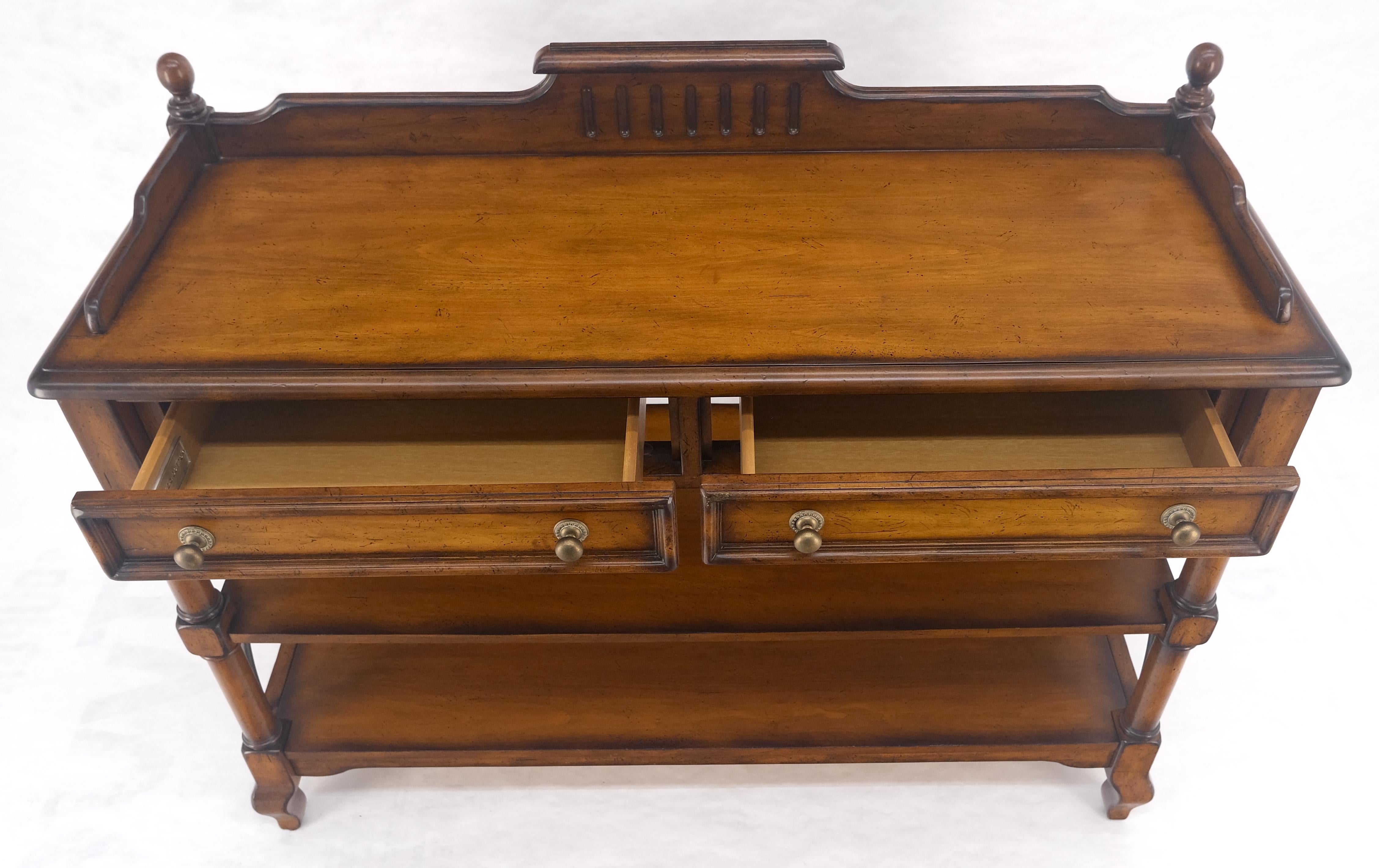 Liz Coloni spagnola 2 cassetti 3 livelli credenza in legno di frutta server MINT in vendita 3