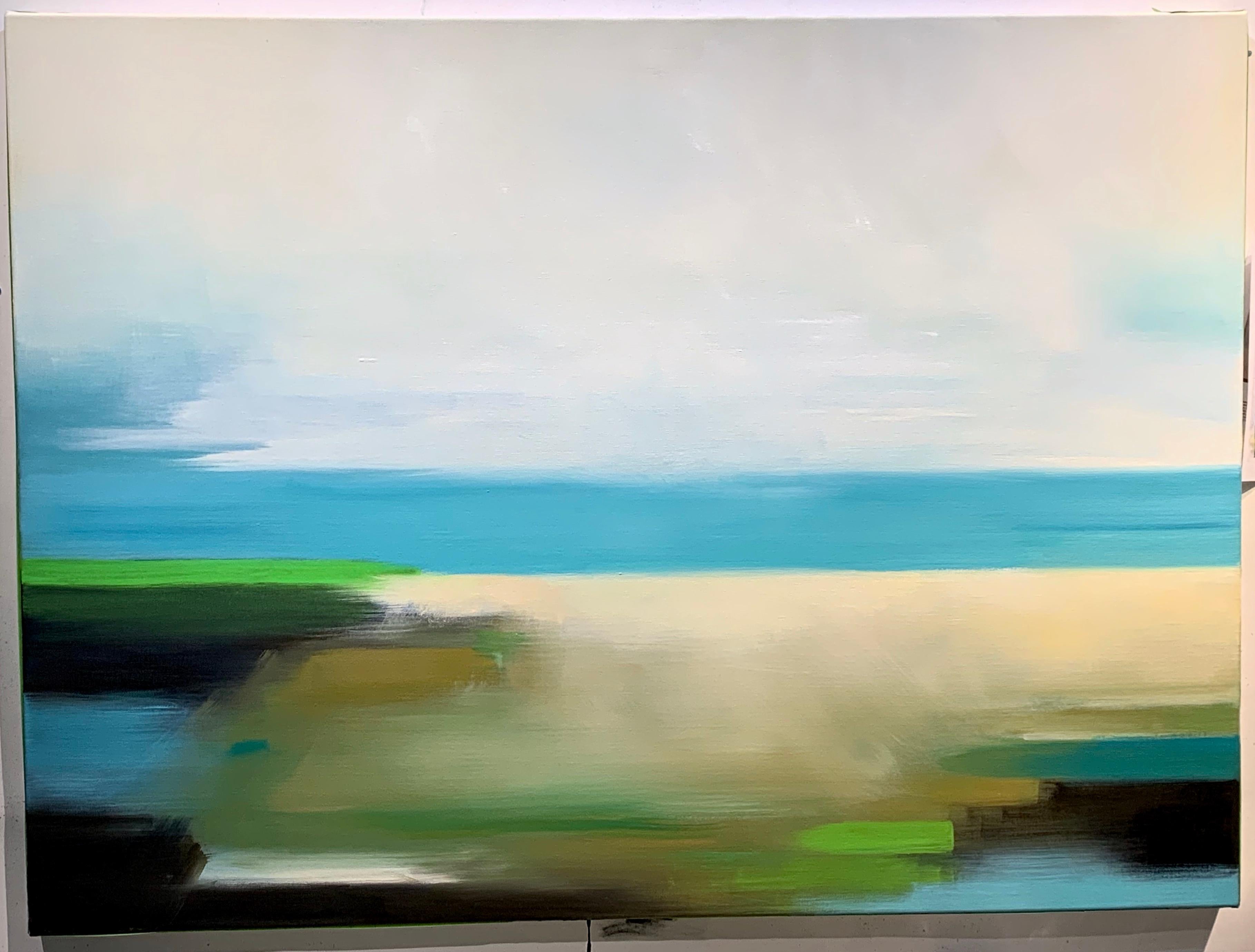 Liz Dexheimer Abstract Painting - Domain Interchange Beach III