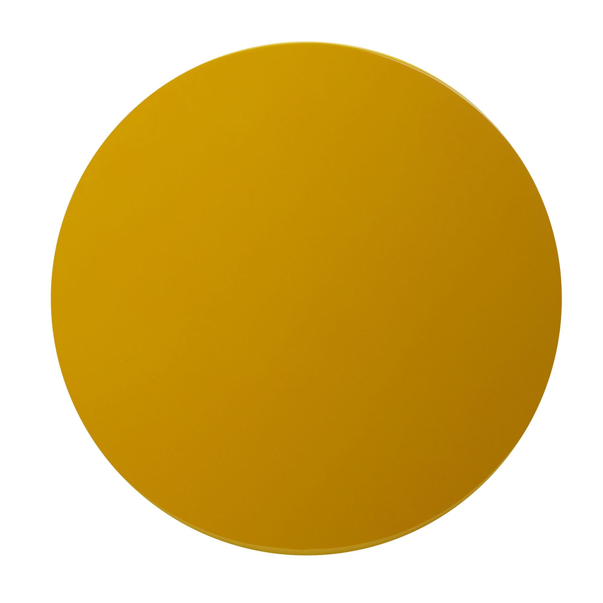 Laqué Table d'appoint Liz 5096 - Fibre de verre laquée jaune en vente