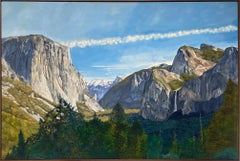 Freerider in the Heart of the Valley - Oil Painting of the Yosemite Valley