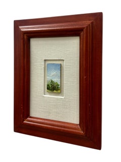 Gros Ventre, WY - Miniature Oil Painting of Wyoming, Framed