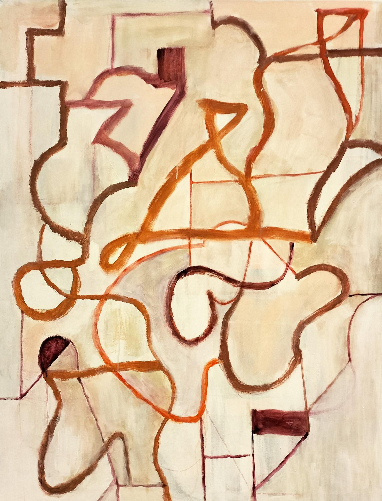 Liz Magno Abstract Painting - Subtraction Painting