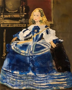 Velasquez Margarita Teresa in Blue Dress
