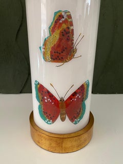 Liz Marsh Designs Decoupage Insect Study II Petite Lamp