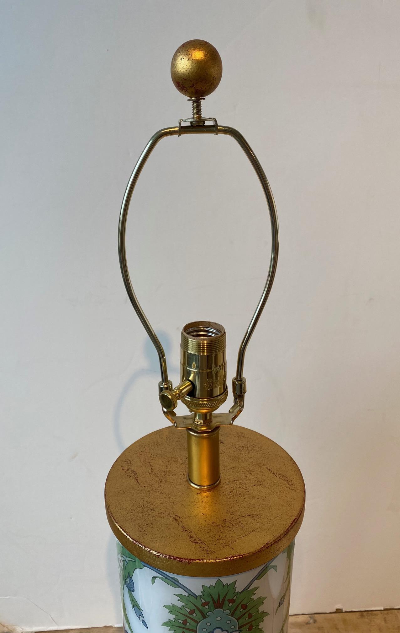 Contemporary Liz Marsh Designs Iznik Decoupage Lamp For Sale