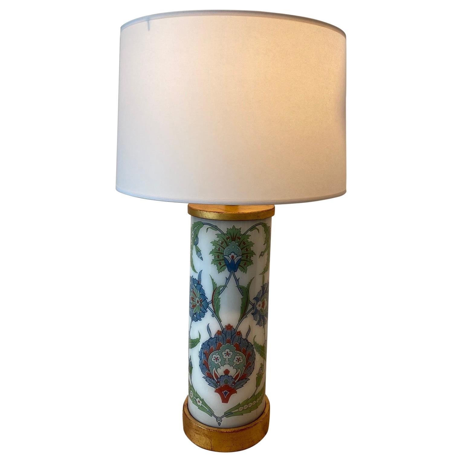 Liz Marsh Designs Iznik Decoupage Lamp For Sale