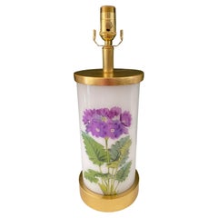 Liz Marsh Designs Purple Primrose Decoupage Lamp