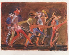 „Commedia Dell'arte Dancers“, figurale Figur der Bay Area Modernist, SFMOMA, Oakland Museum