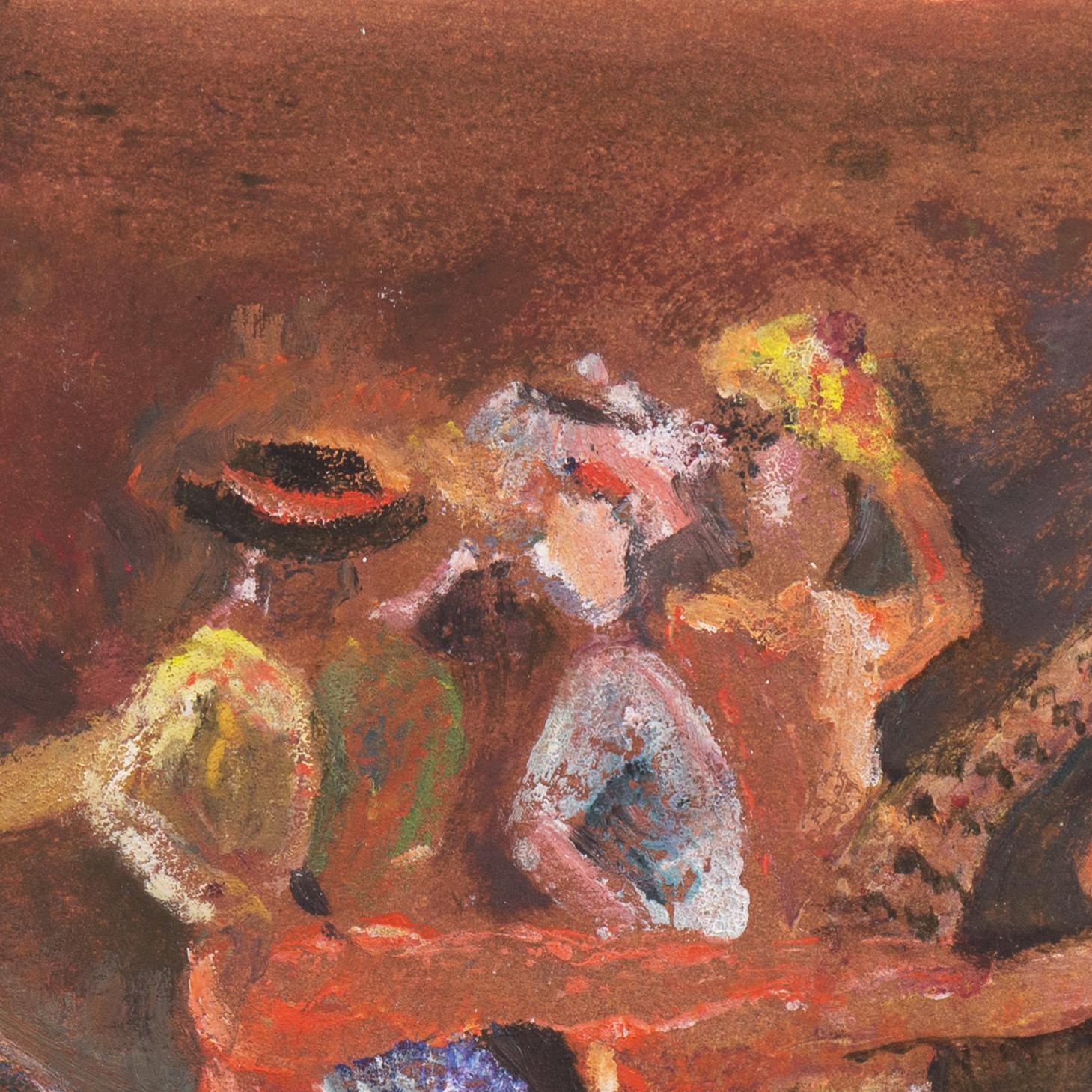 'Commedia Dell'arte Dancers', Bay Area Modernist Figural, SFMOMA, Oakland Museum For Sale 4