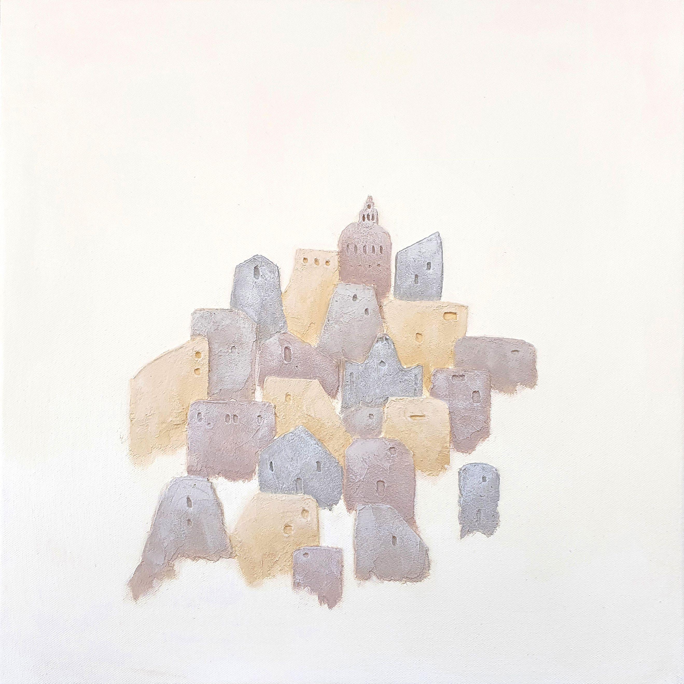 Lost In Valletta Nr.1, Mixed Media auf Leinwand