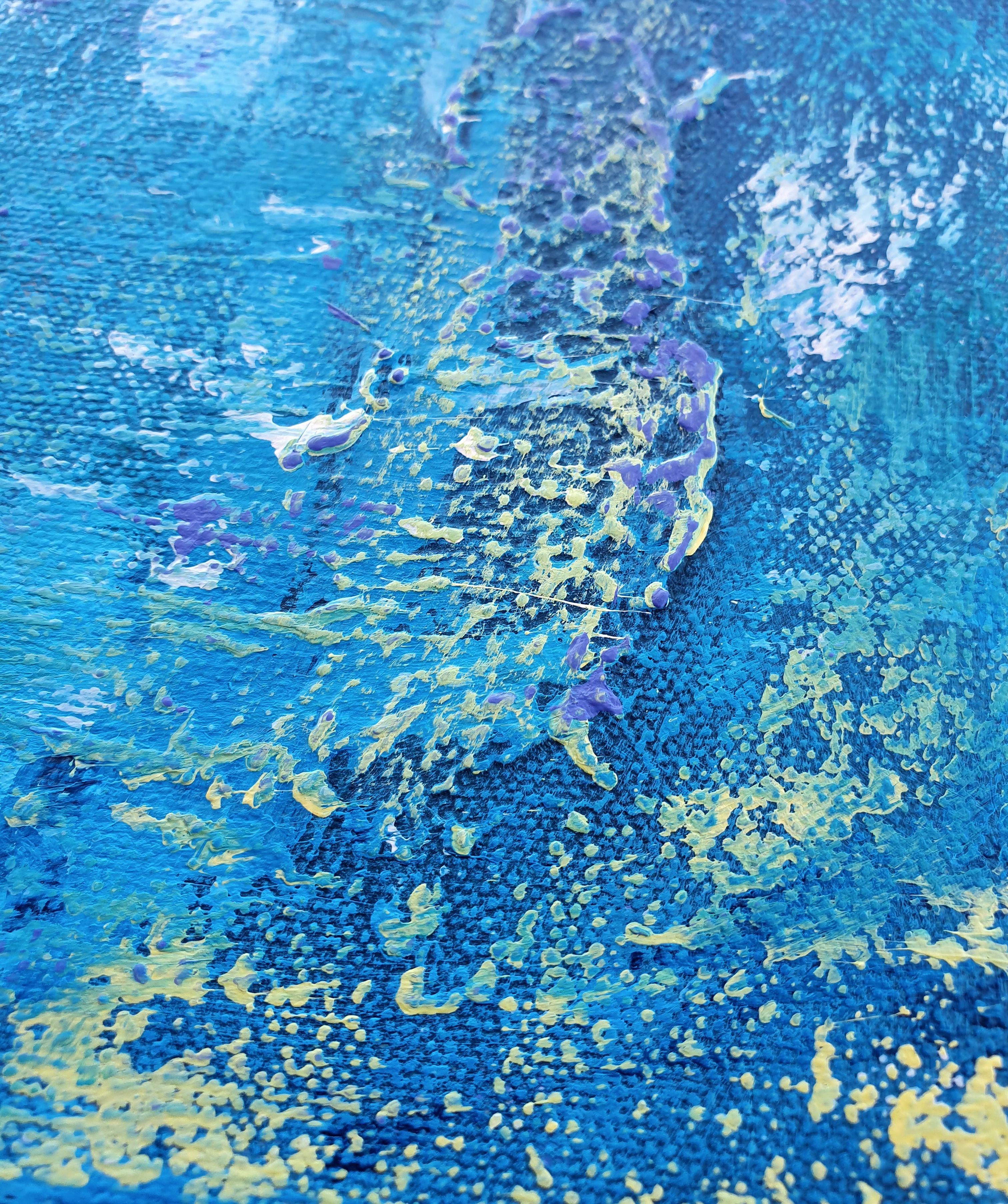 Lungo il fiume, Pittura, Acrilico su tela - Painting Espressionismo astratto di Liz McDonough
