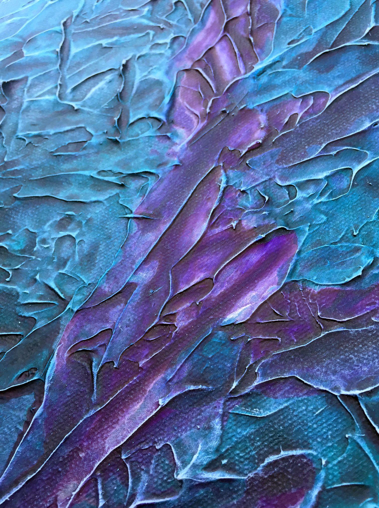 Ausgewogene Equanimität, Malerei, Acryl auf Leinwand (Blau), Abstract Painting, von Liz McDonough