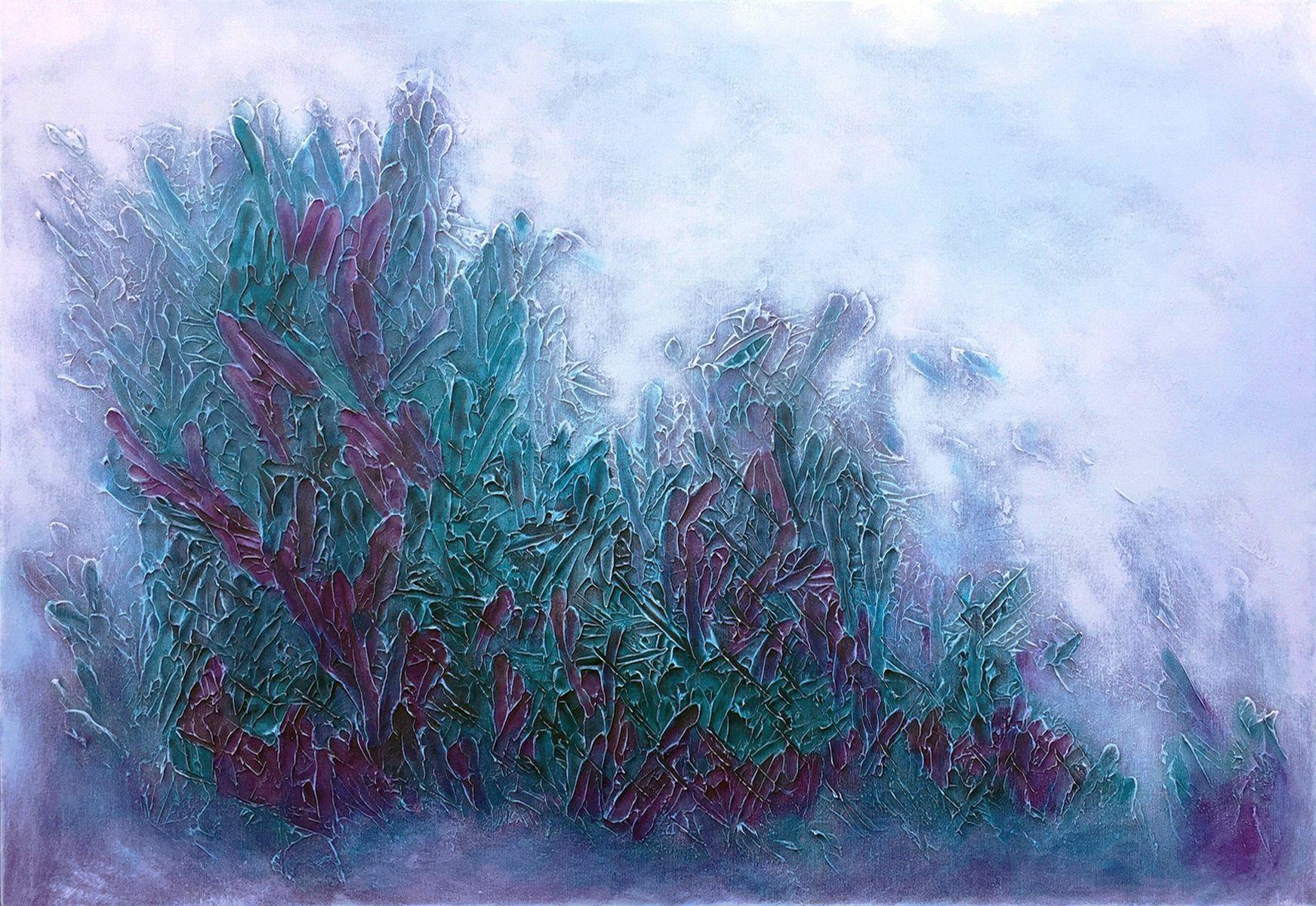Liz McDonough Abstract Painting – Ausgewogene Equanimität, Malerei, Acryl auf Leinwand