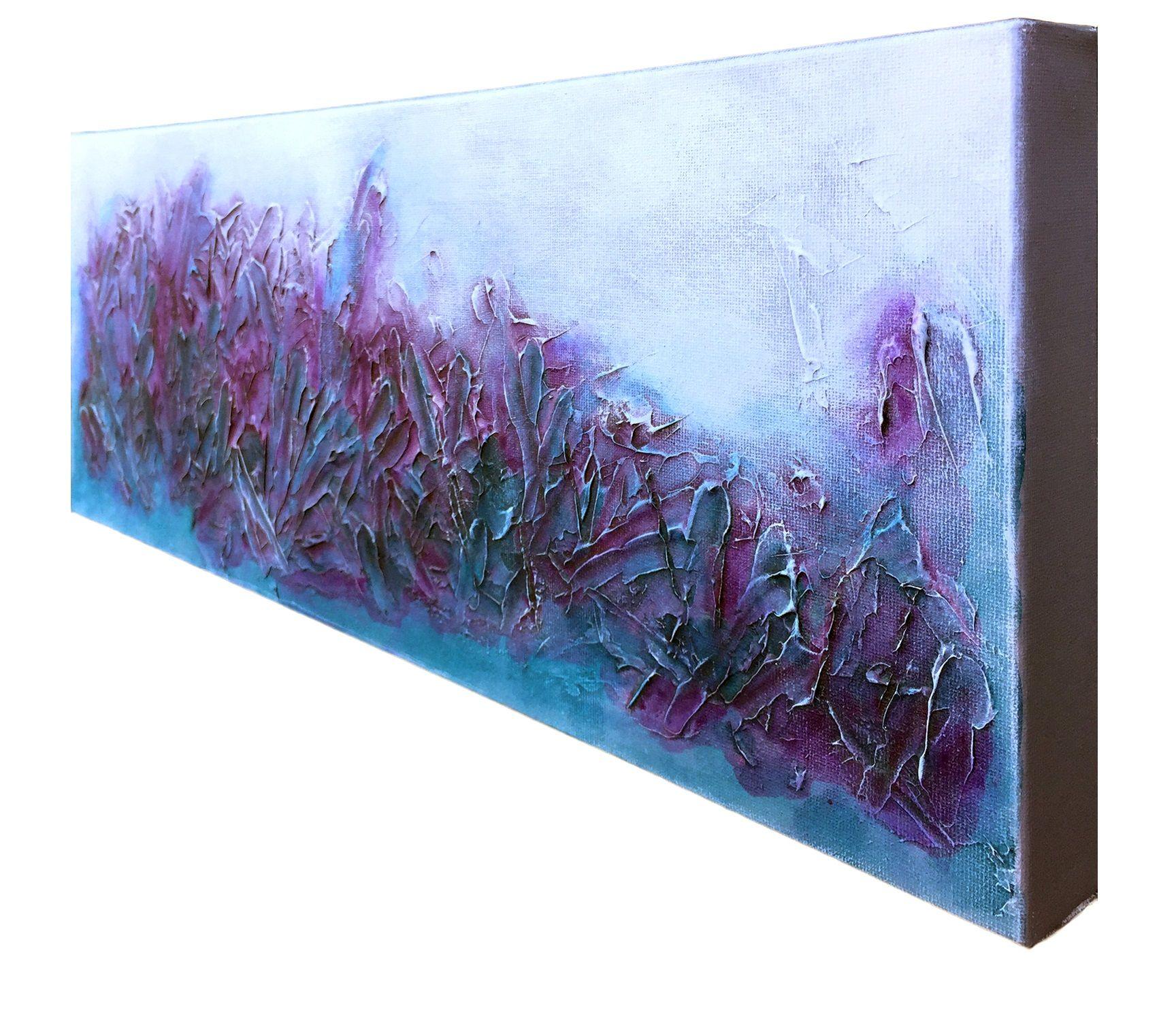 Harmonische Equanimität, Gemälde, Acryl auf Leinwand (Violett), Abstract Painting, von Liz McDonough