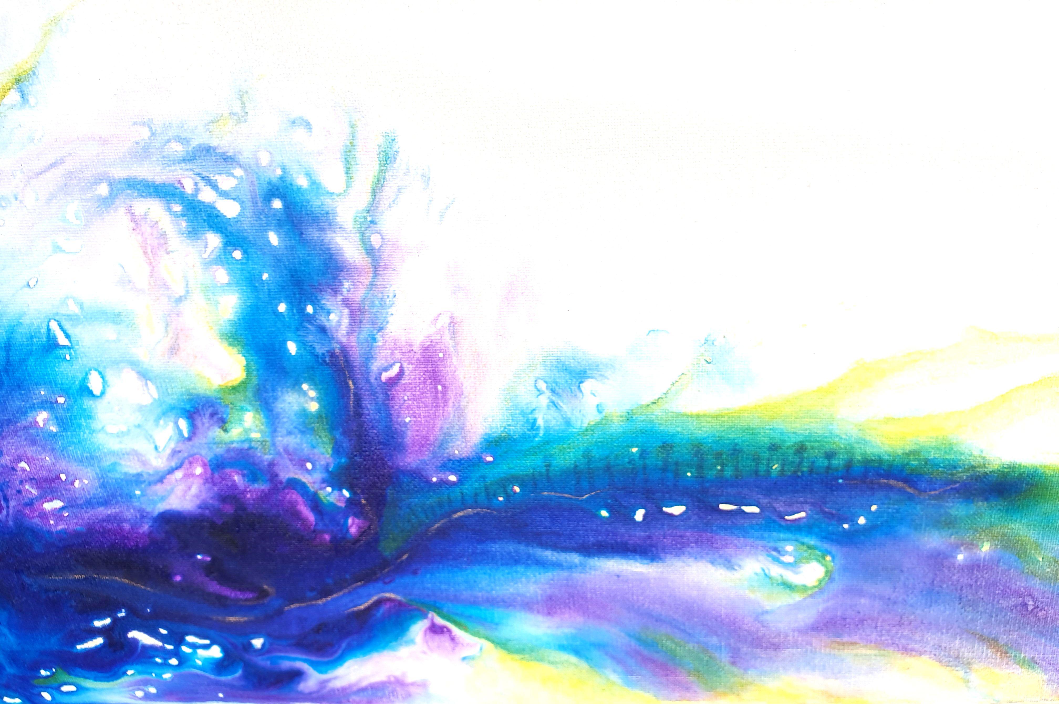 Into Consciousness, Malerei, Acryl auf Leinwand (Abstrakter Expressionismus), Painting, von Liz McDonough