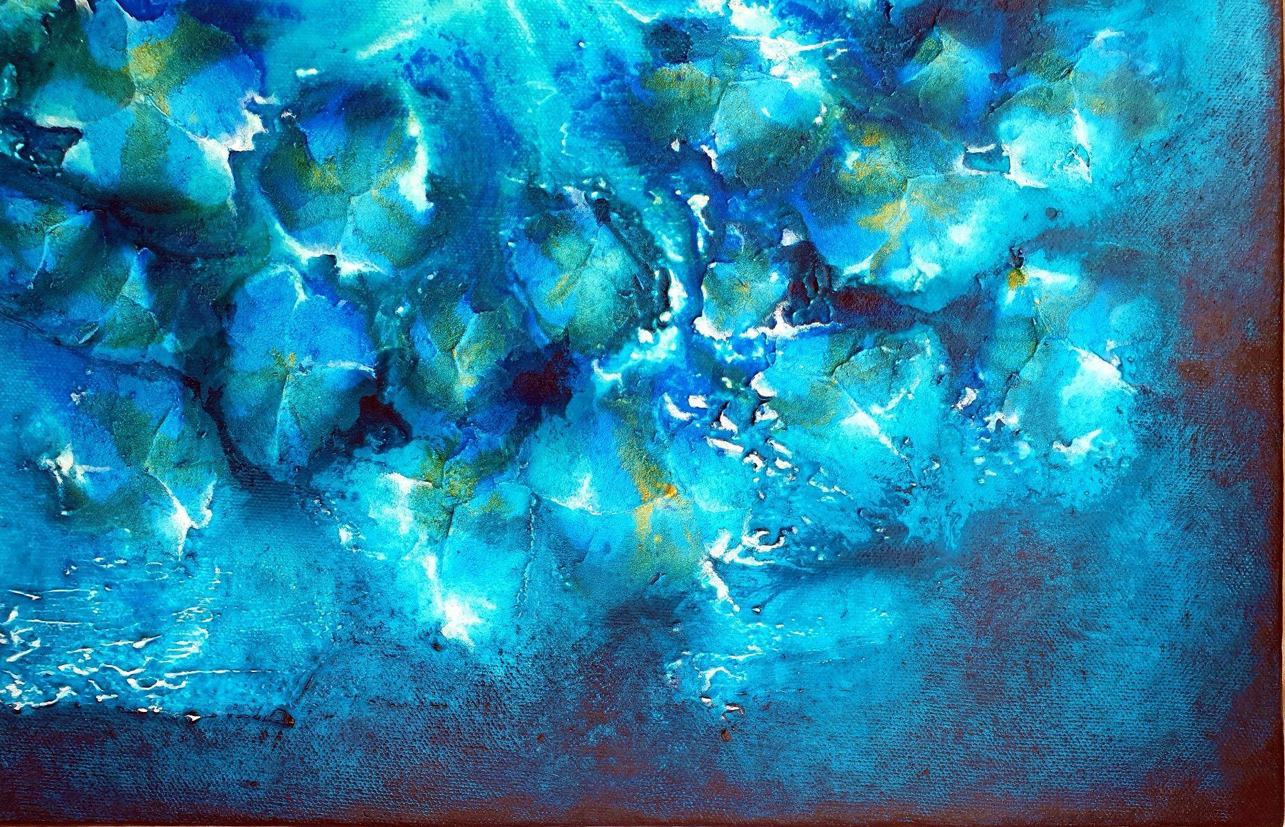 Portales of The Absolute Vision, Pittura, Acrilico su tela - Painting Astratto di Liz McDonough