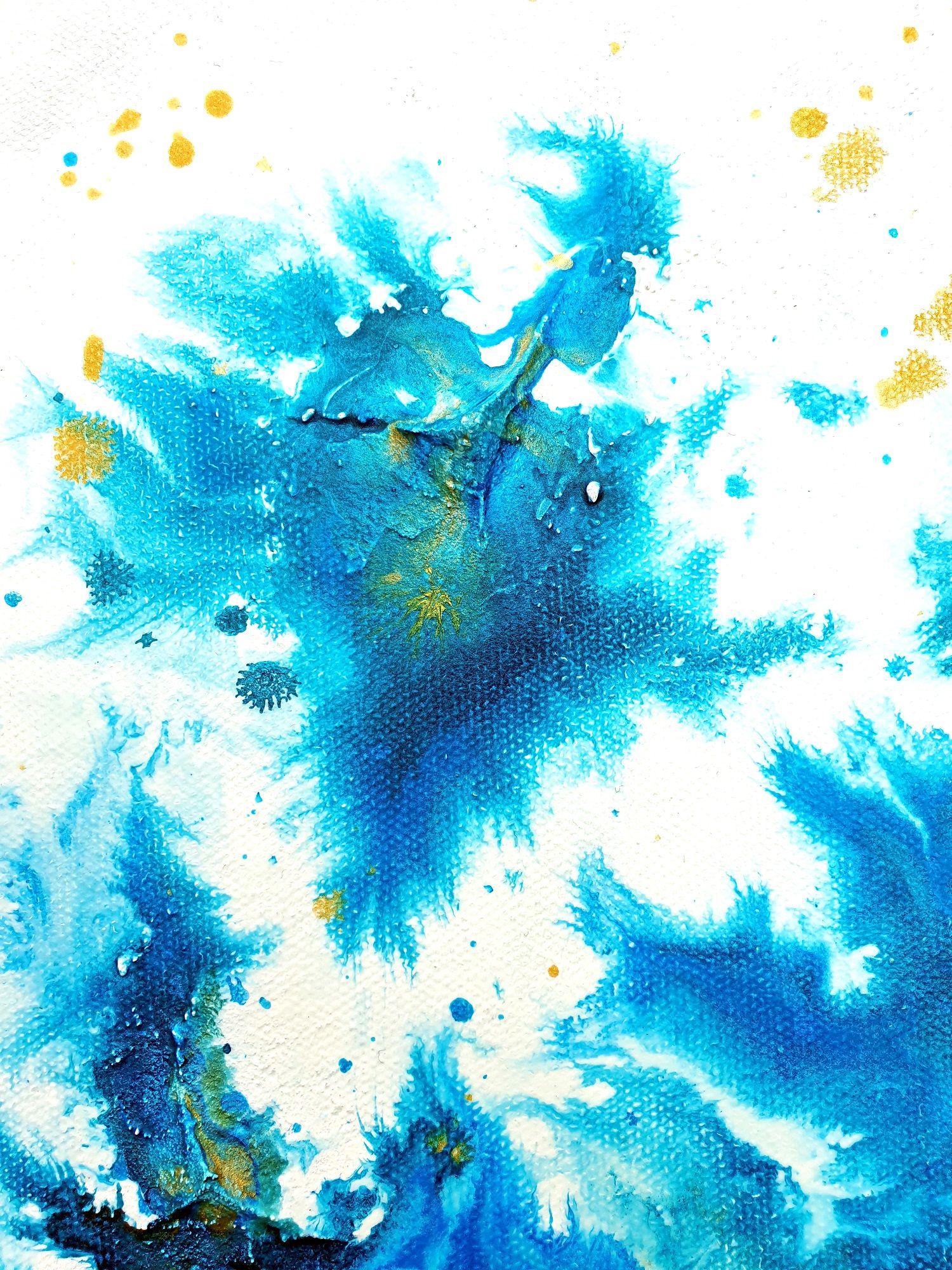 Portale dell'anima espressa, Pittura, Acrilico su tela - Painting Astratto di Liz McDonough