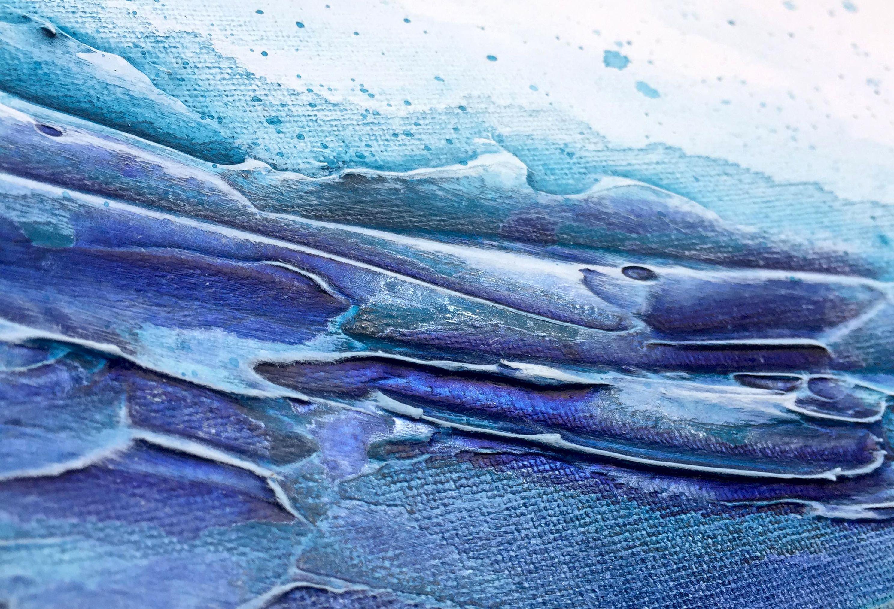 Onde estive n. 1, Pittura, Acrilico su tela - Painting di Liz McDonough
