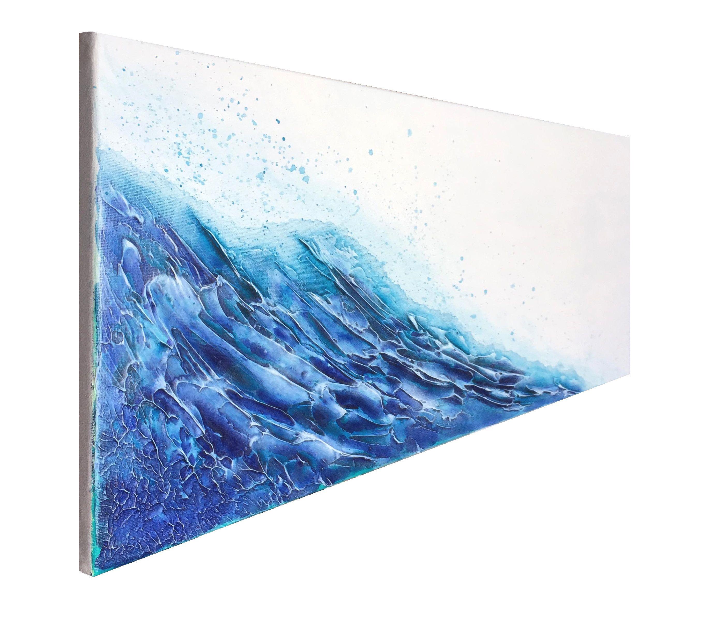 Onde estive n. 1, Pittura, Acrilico su tela - Painting Astratto di Liz McDonough