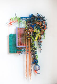 ARCHITECTURAL HYPERBOLE 03 - Sculptural Wall Hanging w/ Found & Repurposed Objec