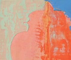 Reliquaire (pour Winnie) (abstrait, couleurs vives, encaustique, récipient, couches)